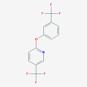 molecular formula C13H7F6NO B5884674 5-(trifluoromethyl)-2-[3-(trifluoromethyl)phenoxy]pyridine 