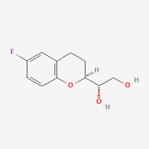 molecular formula C11H13FO3 B588468 (1'S,2S)-2-(1',2'-二羟乙基)-6-氟色满 CAS No. 905454-57-1