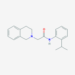 molecular formula C20H24N2O B5884699 2-(3,4-dihydro-2(1H)-isoquinolinyl)-N-(2-isopropylphenyl)acetamide 