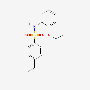 molecular formula C17H21NO3S B5884754 N-(2-ethoxyphenyl)-4-propylbenzenesulfonamide 