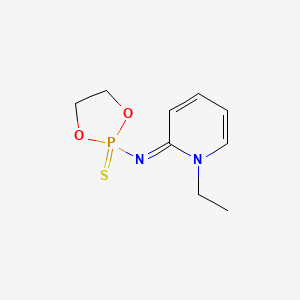 N-[(2E)-1-ETHYL-2(1H)-PYRIDINYLIDENE]-1,3,2-DIOXAPHOSPHOLAN-2-AMINE 2-SULFIDE