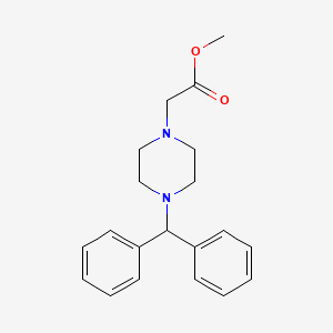 methyl [4-(diphenylmethyl)-1-piperazinyl]acetate