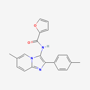 molecular formula C20H17N3O2 B5884785 N-[6-methyl-2-(4-methylphenyl)imidazo[1,2-a]pyridin-3-yl]-2-furamide 