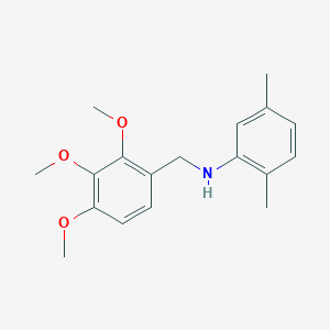 molecular formula C18H23NO3 B5884788 (2,5-dimethylphenyl)(2,3,4-trimethoxybenzyl)amine 