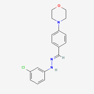 4-(4-morpholinyl)benzaldehyde (3-chlorophenyl)hydrazone
