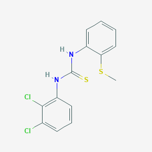 molecular formula C14H12Cl2N2S2 B5884826 N-(2,3-dichlorophenyl)-N'-[2-(methylthio)phenyl]thiourea 
