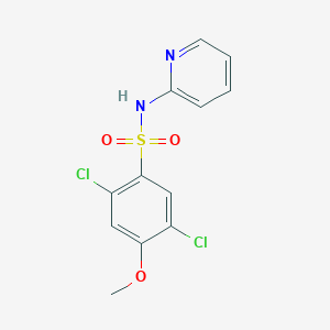 molecular formula C12H10Cl2N2O3S B5884833 2,5-dichloro-4-methoxy-N-2-pyridinylbenzenesulfonamide 