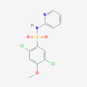 molecular formula C12H10Cl2N2O3S B5884833 2,5-dichloro-4-methoxy-N-pyridin-2-ylbenzenesulfonamide 