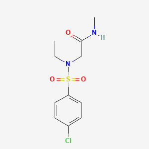 N~2~-[(4-chlorophenyl)sulfonyl]-N~2~-ethyl-N-methylglycinamide