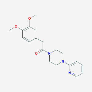 molecular formula C19H23N3O3 B5884849 1-[(3,4-dimethoxyphenyl)acetyl]-4-(2-pyridinyl)piperazine 