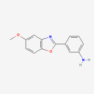 molecular formula C14H12N2O2 B5884859 3-(5-methoxy-1,3-benzoxazol-2-yl)aniline 