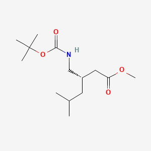 Methyl (3S)-3-{[(tert-butoxycarbonyl)amino]methyl}-5-methylhexanoate