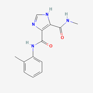 molecular formula C13H14N4O2 B5884871 N~5~-methyl-N~4~-(2-methylphenyl)-1H-imidazole-4,5-dicarboxamide 
