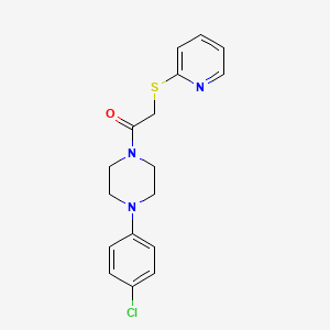 molecular formula C17H18ClN3OS B5884887 1-(4-chlorophenyl)-4-[(2-pyridinylthio)acetyl]piperazine 