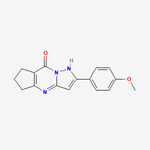 molecular formula C16H15N3O2 B5884891 2-(4-methoxyphenyl)-4,5,6,7-tetrahydro-8H-cyclopenta[d]pyrazolo[1,5-a]pyrimidin-8-one 