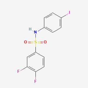 3,4-difluoro-N-(4-iodophenyl)benzenesulfonamide