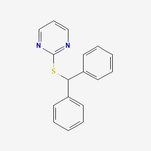 molecular formula C17H14N2S B5884937 2-[(二苯甲基)硫代]嘧啶 