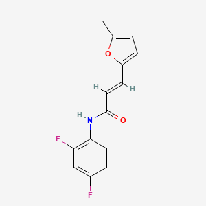 molecular formula C14H11F2NO2 B5884971 N-(2,4-difluorophenyl)-3-(5-methyl-2-furyl)acrylamide 