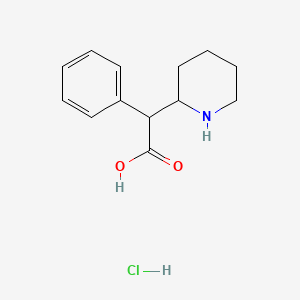 molecular formula C13H18ClNO2 B588498 2-苯基-2-(哌啶-2-基)乙酸盐酸盐 CAS No. 19130-92-8