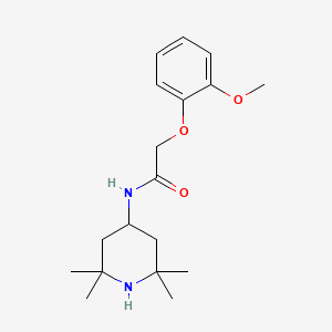 2-(2-methoxyphenoxy)-N-(2,2,6,6-tetramethyl-4-piperidinyl)acetamide