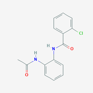 molecular formula C15H13ClN2O2 B5885024 N-[2-(acetylamino)phenyl]-2-chlorobenzamide 