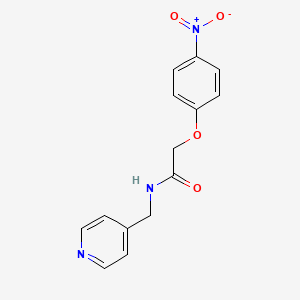 molecular formula C14H13N3O4 B5885029 2-(4-nitrophenoxy)-N-(4-pyridinylmethyl)acetamide 
