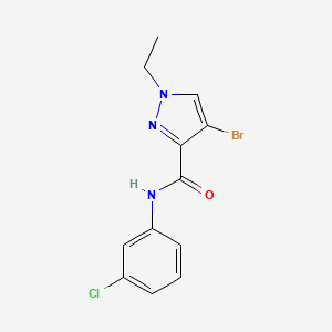 4-bromo-N-(3-chlorophenyl)-1-ethyl-1H-pyrazole-3-carboxamide
