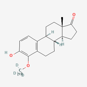 molecular formula C19H24O3 B588508 13C,d3-4-甲氧基雌酮 CAS No. 1217437-34-7