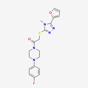 1-(4-fluorophenyl)-4-({[5-(2-furyl)-4-methyl-4H-1,2,4-triazol-3-yl]thio}acetyl)piperazine