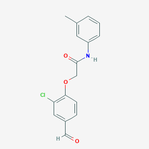 2-(2-chloro-4-formylphenoxy)-N-(3-methylphenyl)acetamide