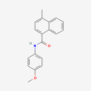 molecular formula C19H17NO2 B5885102 N-(4-methoxyphenyl)-4-methyl-1-naphthamide 