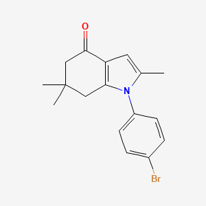 molecular formula C17H18BrNO B5885118 1-(4-bromophenyl)-2,6,6-trimethyl-1,5,6,7-tetrahydro-4H-indol-4-one 