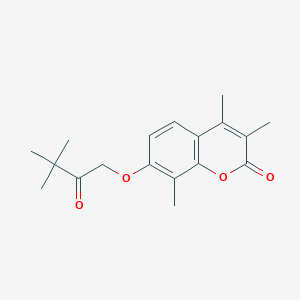 7-(3,3-dimethyl-2-oxobutoxy)-3,4,8-trimethyl-2H-chromen-2-one