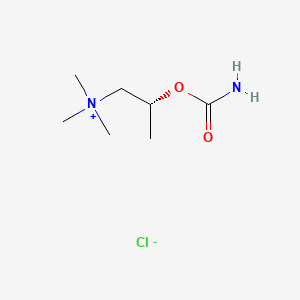 molecular formula C7H17ClN2O2 B588515 (2R)-2-(carbamoyloxy)-N,N,N-trimethylpropan-1-aminium chloride CAS No. 944538-49-2