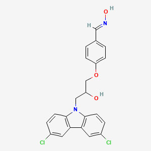 molecular formula C22H18Cl2N2O3 B5885178 4-[3-(3,6-dichloro-9H-carbazol-9-yl)-2-hydroxypropoxy]benzaldehyde oxime 