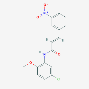molecular formula C16H13ClN2O4 B5885185 N-(5-chloro-2-methoxyphenyl)-3-(3-nitrophenyl)acrylamide 
