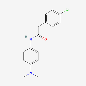 2-(4-chlorophenyl)-N-[4-(dimethylamino)phenyl]acetamide