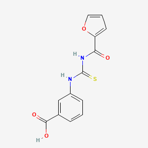 molecular formula C13H10N2O4S B5885243 3-{[(2-furoylamino)carbonothioyl]amino}benzoic acid 
