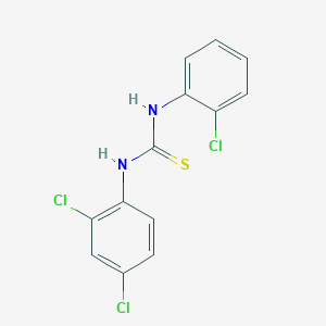 molecular formula C13H9Cl3N2S B5885245 N-(2-chlorophenyl)-N'-(2,4-dichlorophenyl)thiourea 