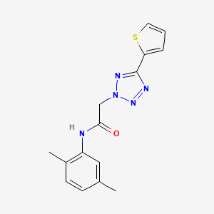 molecular formula C15H15N5OS B5885258 N-(2,5-dimethylphenyl)-2-[5-(2-thienyl)-2H-tetrazol-2-yl]acetamide 