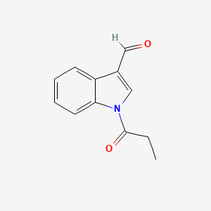 molecular formula C12H11NO2 B5885269 1-propionyl-1H-indole-3-carbaldehyde 