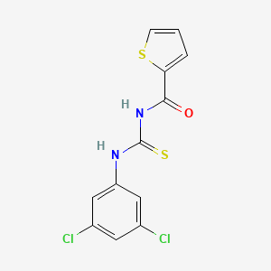 molecular formula C12H8Cl2N2OS2 B5885275 N-{[(3,5-dichlorophenyl)amino]carbonothioyl}-2-thiophenecarboxamide 