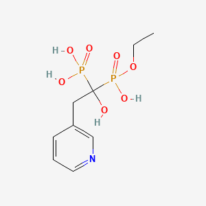 molecular formula C9H15NO7P2 B588528 Risedronic Acid Monoethyl Ester CAS No. 1246815-73-5