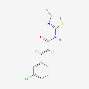 molecular formula C13H11ClN2OS B5885288 3-(3-chlorophenyl)-N-(4-methyl-1,3-thiazol-2-yl)acrylamide 