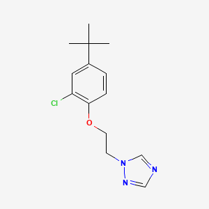 molecular formula C14H18ClN3O B5885328 1-[2-(4-tert-butyl-2-chlorophenoxy)ethyl]-1H-1,2,4-triazole 