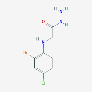2-[(2-bromo-4-chlorophenyl)amino]acetohydrazide