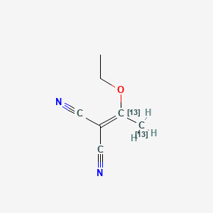 alpha-Cyano-beta-methyl-beta-ethoxyacrylonitrile-13C2