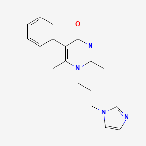 molecular formula C18H20N4O B5885361 1-[3-(1H-imidazol-1-yl)propyl]-2,6-dimethyl-5-phenyl-4(1H)-pyrimidinone 