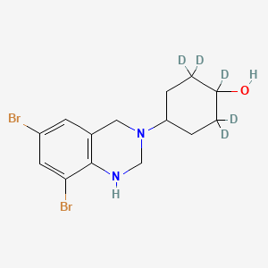 molecular formula C14H18Br2N2O B588537 Ambroxol Cyclic Impurity-d5 Dihydrochloride CAS No. 1794752-24-1