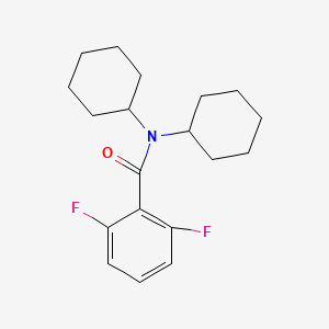 molecular formula C19H25F2NO B5885414 N,N-dicyclohexyl-2,6-difluorobenzamide 